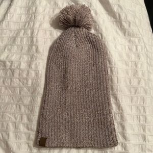 MOVING sale! Herschel beanie hat tan and white